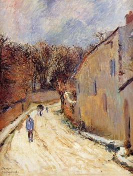 Paul Gauguin : Osny, rue de Pontoise, Winter